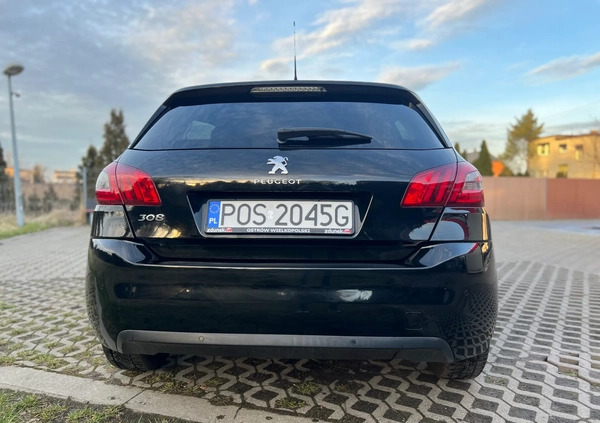 Peugeot 308 cena 56500 przebieg: 47000, rok produkcji 2019 z Śmigiel małe 154